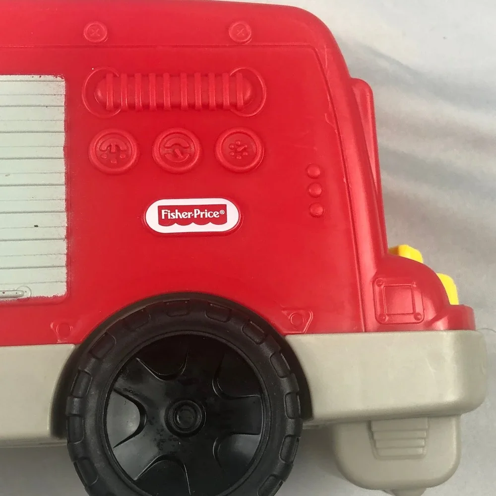 Fisher Price Musical Fire Truck Red 2016 Toy Vehicle, No Little People, Works